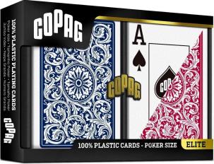 Karty do pokera Copag blue/red 2szt. Wydawca: Cartamundi. Multiszop.pl Opakowanie Karty do pokera Copag blue/red 2szt
