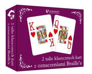 Opakowanie Karty klasyczne ze znakami Braille'a