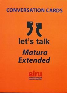 Okładka książki Karty Konwersacyjne. Let's talk Matura Extended