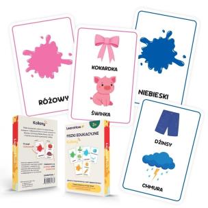 Karty obrazkowe Fiszki Kolory. Wydawca: LearnHow. Multiszop.pl Opakowanie Karty obrazkowe Fiszki Kolory