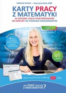 Karty pracy z matematyki poziom rozszerzony wyd. 2025. Autor: Kulma Dariusz. Multiszop.pl Okładka książki Karty pracy z matematyki poziom rozszerzony wyd. 2025