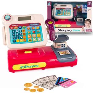 Opakowanie Kasa fiskalna do zabawy w sklep z akcesoriami
