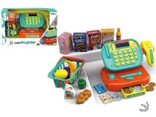 Opakowanie Kasa sklepowa na baterie z akcesoriami światło...