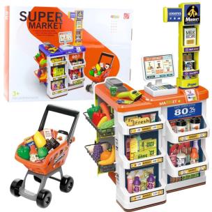 Kasa sklepowa z akcesoriami. Wydawca: Leantoys. Multiszop.pl Opakowanie Kasa sklepowa z akcesoriami