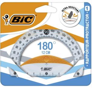 Kątomierz BIC Protector blister 12cm.. Wydawca: Bic. Multiszop.pl Opakowanie Kątomierz BIC Protector blister 12cm.