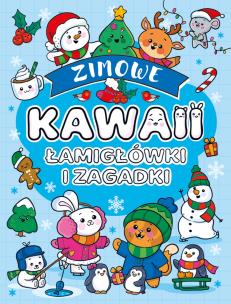 Okładka książki Kawaii. Zimowe. Łamigłówki i zagadki