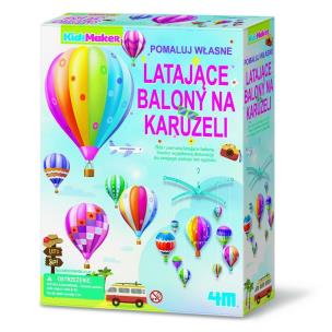 KidzMaker Karuzela z latającymi balonami. Wydawca: 4M Industrial Development Ltd.. Multiszop.pl Opakowanie KidzMaker Karuzela z latającymi balonami