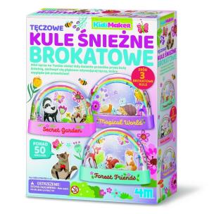 KidzMaker Kule brokatowe śnieżne. Wydawca: 4M Industrial Development Ltd.. Multiszop.pl Opakowanie KidzMaker Kule brokatowe śnieżne