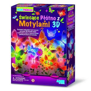 KidzMaker Świecące Płótno z Motylami 3D. Wydawca: 4M Industrial Development Ltd.. Multiszop.pl Opakowanie KidzMaker Świecące Płótno z Motylami 3D