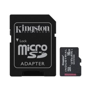 Okładka książki KINGSTON microSDHC 16GB Industrial C10 A1 pSLC Card