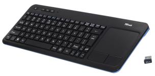 Okładka książki Klawiatura bezprzewodowa Trust Veza 20960 (USB 2.0; kolor czarny)