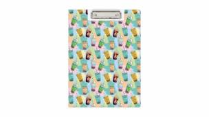 Klip A4 deska bubble tea. Wydawca: biurfol. Multiszop.pl Opakowanie Klip A4 deska bubble tea