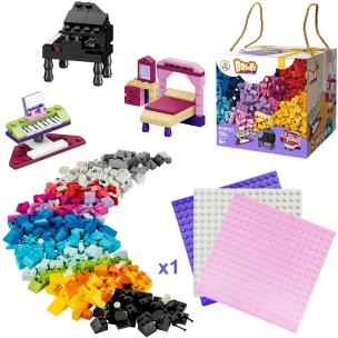 Klocki 520 elementów + podstawa. Wydawca: Trifox. Multiszop.pl Opakowanie Klocki 520 elementów + podstawa