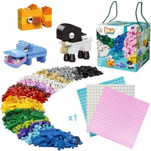 Klocki 525 elementów + podstawa. Wydawca: Trifox. Multiszop.pl Opakowanie Klocki 525 elementów + podstawa