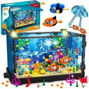 Opakowanie Klocki akwarium z rybami światło 725el