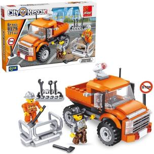 Opakowanie Klocki auto roboty drogowe 171el