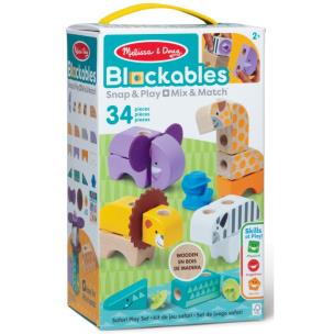 Klocki Blockables drewniane Zwierzątka Safari Mellisa&Doug. Wydawca: Spin Master. Multiszop.pl Opakowanie Klocki Blockables drewniane Zwierzątka Safari Mellisa&Doug