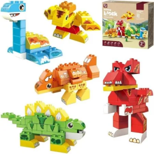 Klocki dinozaury 133el. Wydawca: Trifox. Multiszop.pl Opakowanie Klocki dinozaury 133el