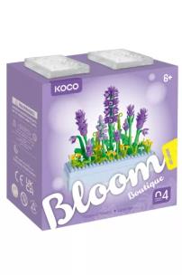 Opakowanie Klocki KOCO kwiaty lawendy 239 elementów