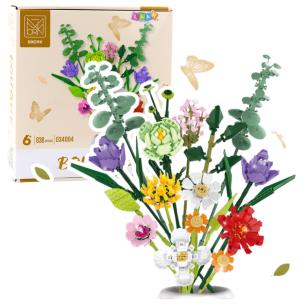 Klocki konstrukcyjne Bukiet kwiatów 836el. Wydawca: Leantoys. Multiszop.pl Opakowanie Klocki konstrukcyjne Bukiet kwiatów 836el