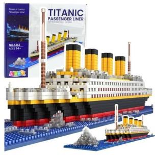 Opakowanie Klocki konstrukcyjne Statek Titanic 3D 1878el