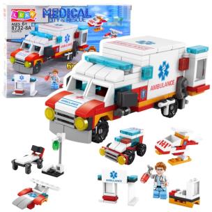 Opakowanie Klocki Konstrukcyjne Zestaw Ratowniczy 6w1 122el