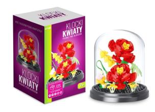 Opakowanie Klocki kwiaty - peonie pod kloszem 224el