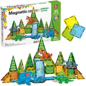 Opakowanie Klocki magnetyczne dżungla 65el