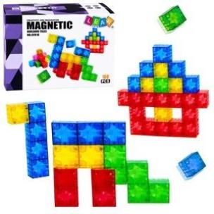 Opakowanie Klocki magnetyczne Kostki Kolorowe 3D 160el