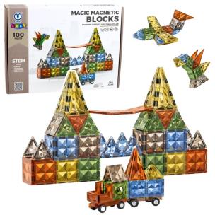 Opakowanie Klocki magnetyczne pojazd 3D 100el