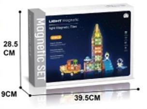 Opakowanie Klocki magnetyczne świecące 63el