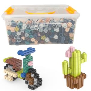 Opakowanie Klocki małych geniuszy konstrukcyjne 800 elementów