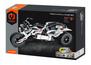 Opakowanie Klocki Motocykl biały 198el