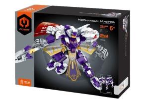 Opakowanie Klocki Robot Tygrys fioletowy 2w1 340el