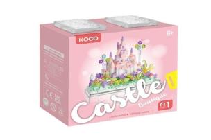 Opakowanie Klocki Różowy Zamek 414el