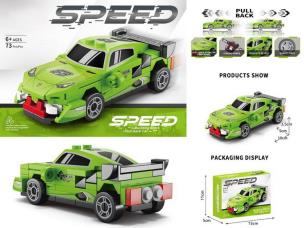 Opakowanie Klocki samochód pull back 64el