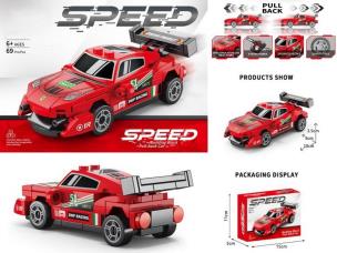 Opakowanie Klocki samochód pull back 69el