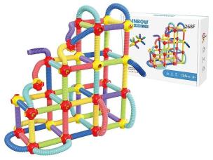 Opakowanie Klocki - słomki konstrukcyjne rozciągliwe 124el