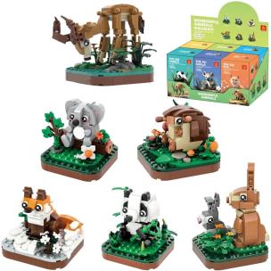 Opakowanie Klocki zwierzęta 117el MIX