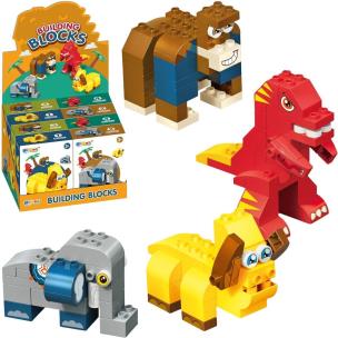 Opakowanie Klocki zwierzęta 28el MIX