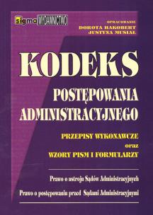 Okładka książki Kodeks postępowania administracyjnego