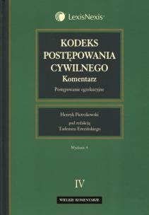 Okładka książki Kodeks postępowania cywilnego Komentarz t.4