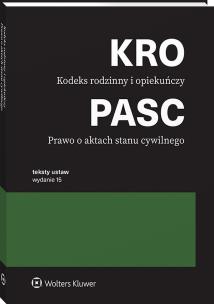 Kodeks rodzinny i opiekuńczy. Prawo o aktach stanu cywilnego. Przepisy. Autor: Opracowanie zbiorowe. Multiszop.pl Okładka książki Kodeks rodzinny i opiekuńczy. Prawo o aktach stanu cywilnego. Przepisy