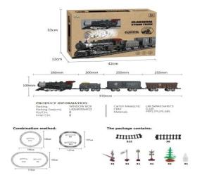 Kolejka dym, światło i dźwięk. Wydawca: Ciuciubabka. Multiszop.pl Opakowanie Kolejka dym, światło i dźwięk