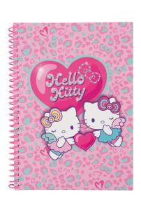 Opakowanie Kołobrulion B5 100k.kratka plastikowa spirala Hello Kitty pink wzór 1