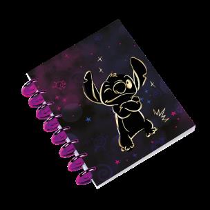 Kołobrulion B5 Disney Gold Stitch Big Ring 100 kartek wzór 3. Wydawca: Patio. Multiszop.pl Opakowanie Kołobrulion B5 Disney Gold Stitch Big Ring 100 kartek wzór 3