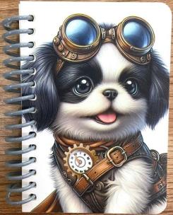 Opakowanie Kołonotatnik ozdobny A7/64K gładki Pies