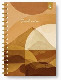 Kołonotatnik ozdobny B5/160K kratka Podróże. Wydawca: Cozywood. Multiszop.pl Opakowanie Kołonotatnik ozdobny B5/160K kratka Podróże