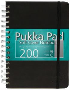 Kołonotatnik Pukka Pad A5 Soft Cover czarny. Wydawca: Pukka Pads. Multiszop.pl Opakowanie Kołonotatnik Pukka Pad A5 Soft Cover czarny