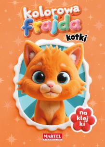 Okładka książki Kolorowa frajda. Kotki z naklejkami